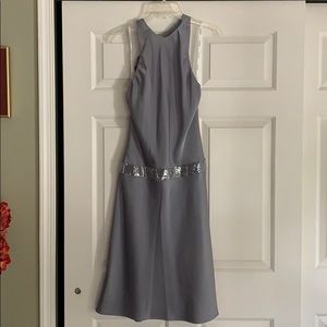 Calvin Klein Silk halter neck cocktail dress